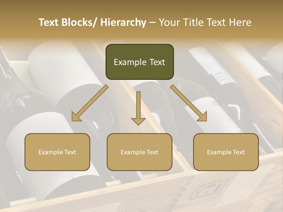 A Wooden Box Filled With Bottles Of Wine PowerPoint Template