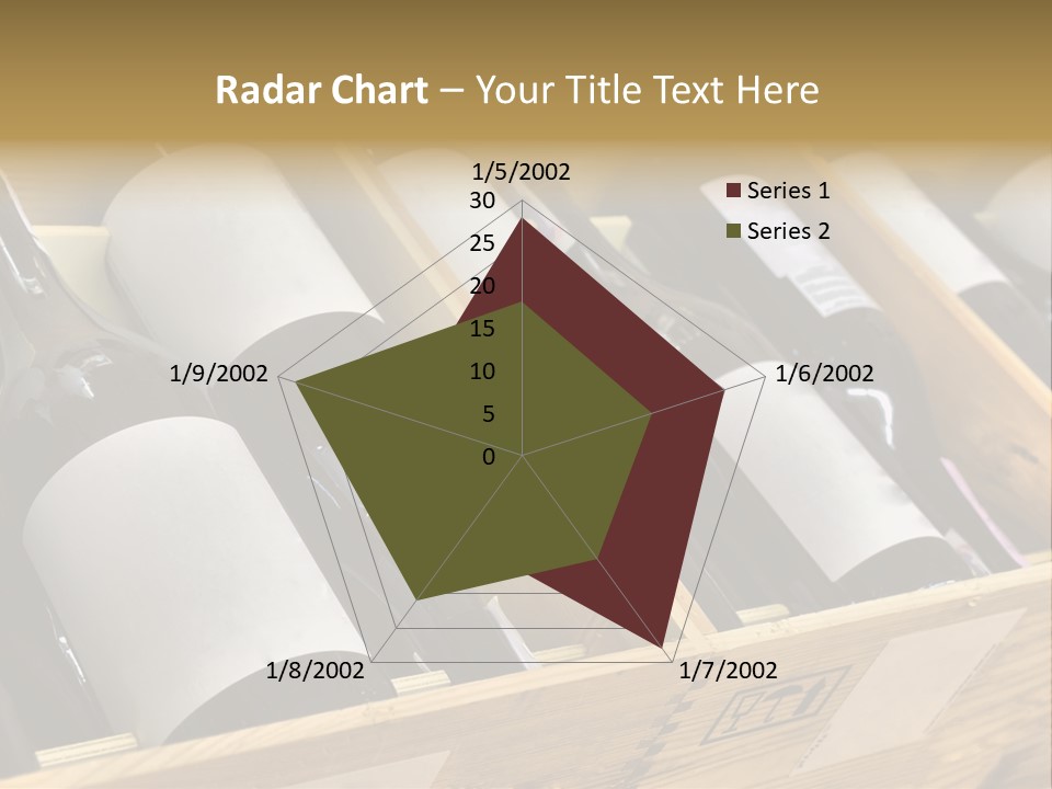 A Wooden Box Filled With Bottles Of Wine PowerPoint Template