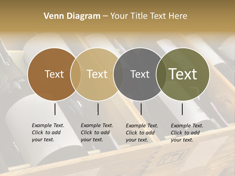 A Wooden Box Filled With Bottles Of Wine PowerPoint Template
