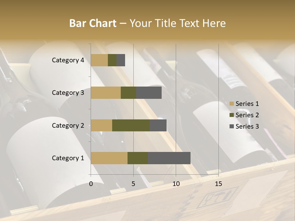 A Wooden Box Filled With Bottles Of Wine PowerPoint Template