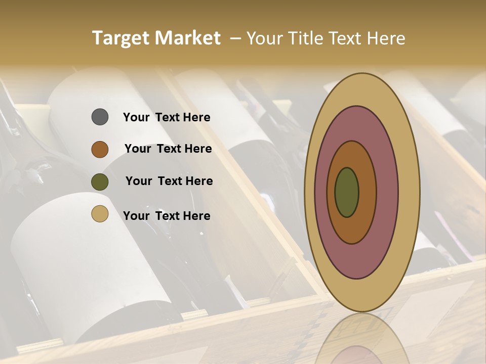 A Wooden Box Filled With Bottles Of Wine PowerPoint Template