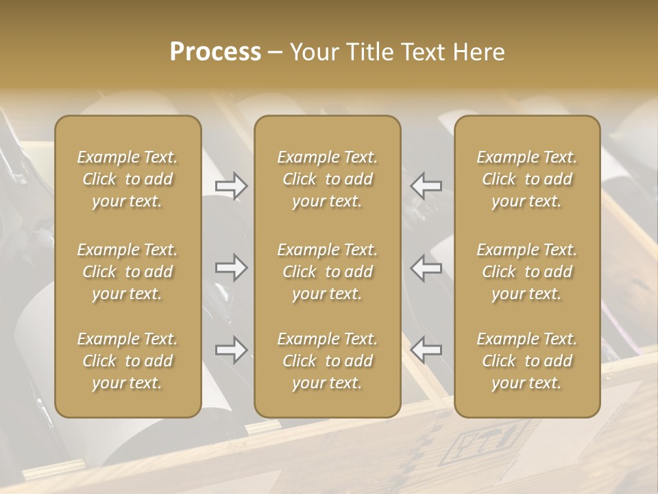 A Wooden Box Filled With Bottles Of Wine PowerPoint Template
