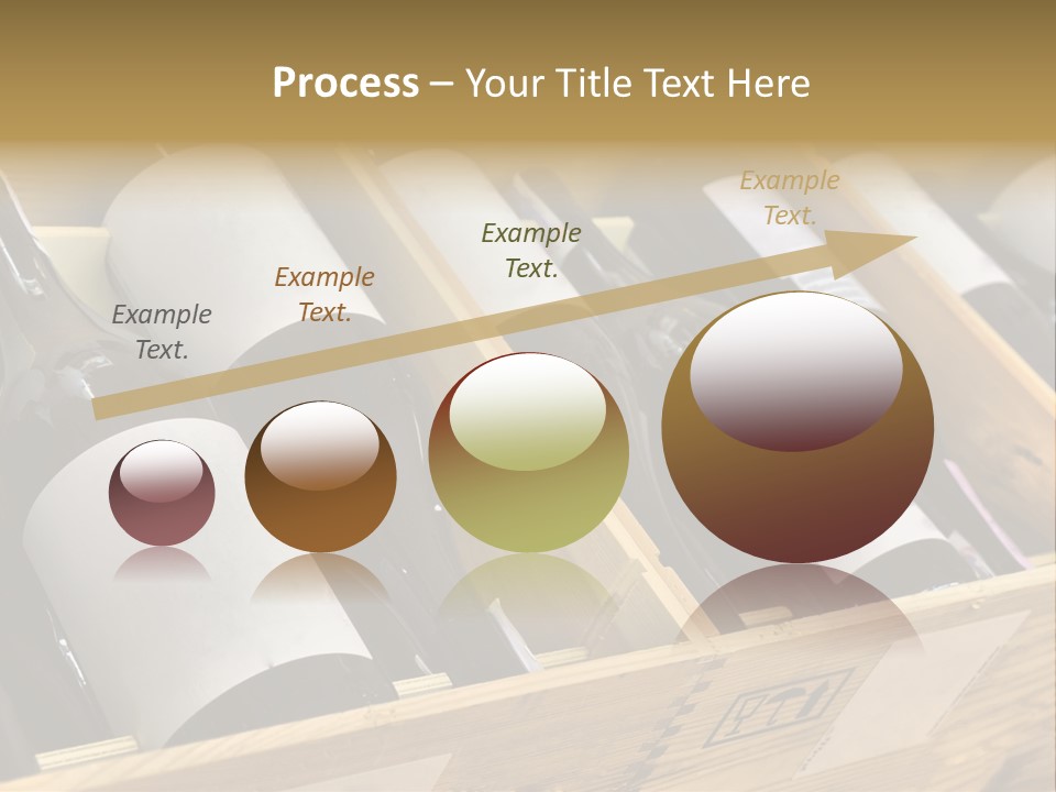 A Wooden Box Filled With Bottles Of Wine PowerPoint Template