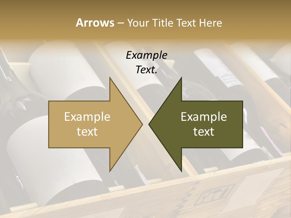 A Wooden Box Filled With Bottles Of Wine PowerPoint Template