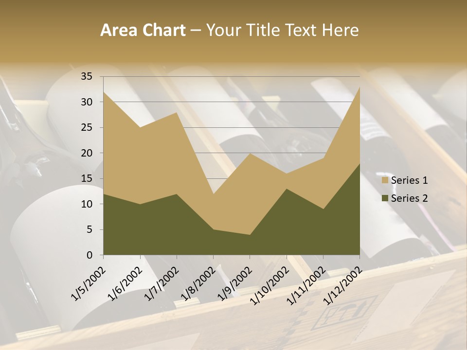 A Wooden Box Filled With Bottles Of Wine PowerPoint Template