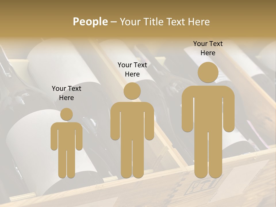 A Wooden Box Filled With Bottles Of Wine PowerPoint Template