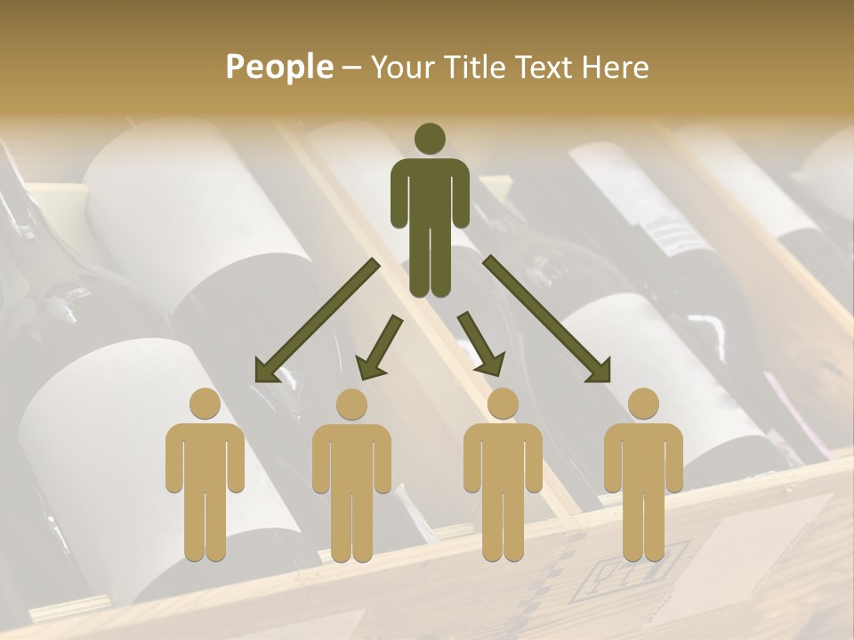 A Wooden Box Filled With Bottles Of Wine PowerPoint Template