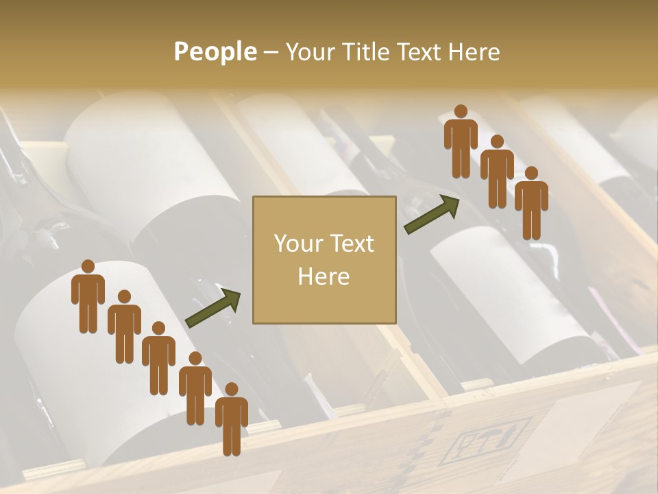 A Wooden Box Filled With Bottles Of Wine PowerPoint Template