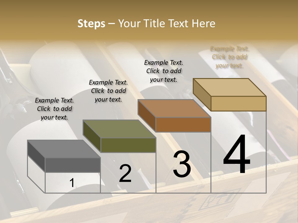 A Wooden Box Filled With Bottles Of Wine PowerPoint Template