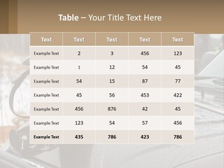 A Rifle On Top Of A Car In The Snow PowerPoint Template