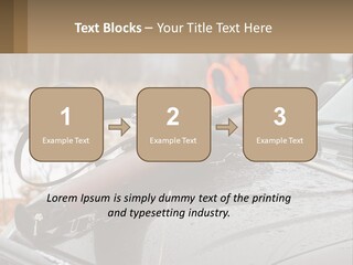A Rifle On Top Of A Car In The Snow PowerPoint Template