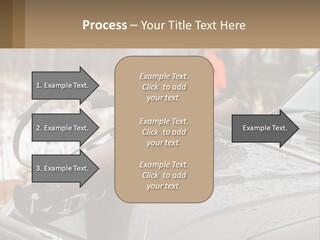 A Rifle On Top Of A Car In The Snow PowerPoint Template