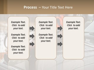 A Rifle On Top Of A Car In The Snow PowerPoint Template