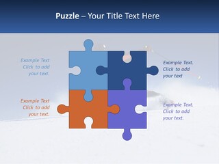 A Man Riding Skis Down A Snow Covered Slope PowerPoint Template