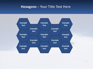 A Man Riding Skis Down A Snow Covered Slope PowerPoint Template