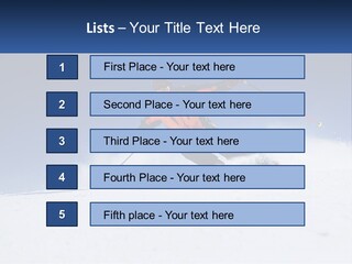 A Man Riding Skis Down A Snow Covered Slope PowerPoint Template