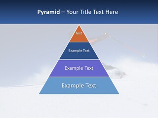 A Man Riding Skis Down A Snow Covered Slope PowerPoint Template
