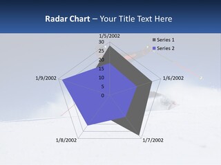 A Man Riding Skis Down A Snow Covered Slope PowerPoint Template