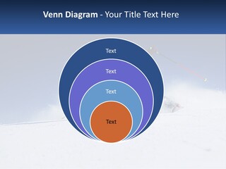 A Man Riding Skis Down A Snow Covered Slope PowerPoint Template