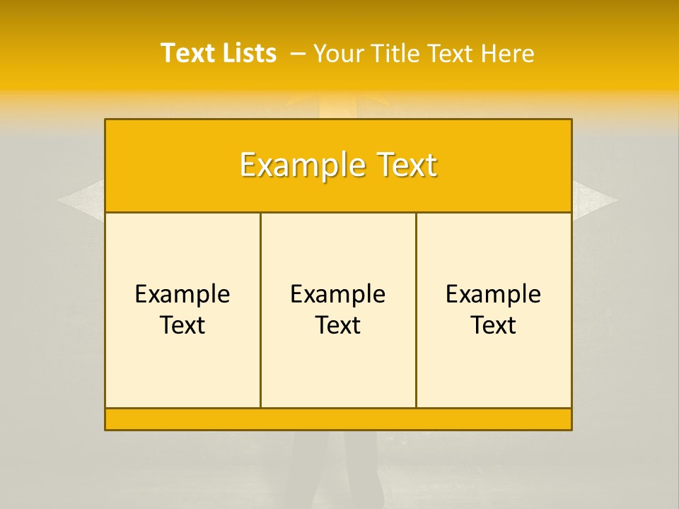 A Man Standing In Front Of A Wall With Arrows PowerPoint Template