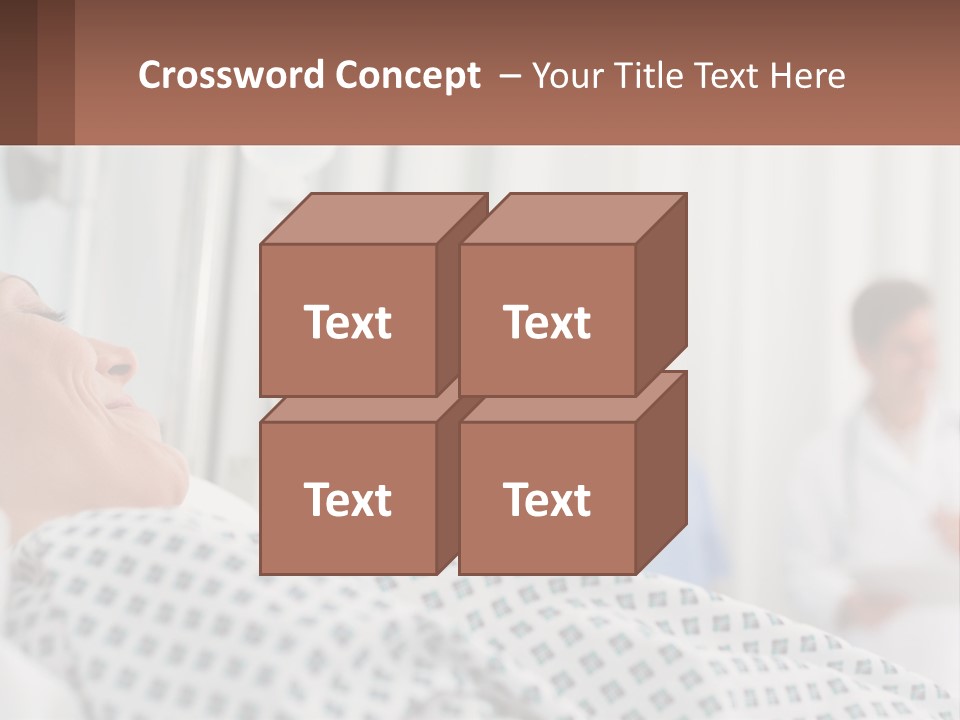 A Woman Laying In A Hospital Bed With A Doctor In The Background PowerPoint Template