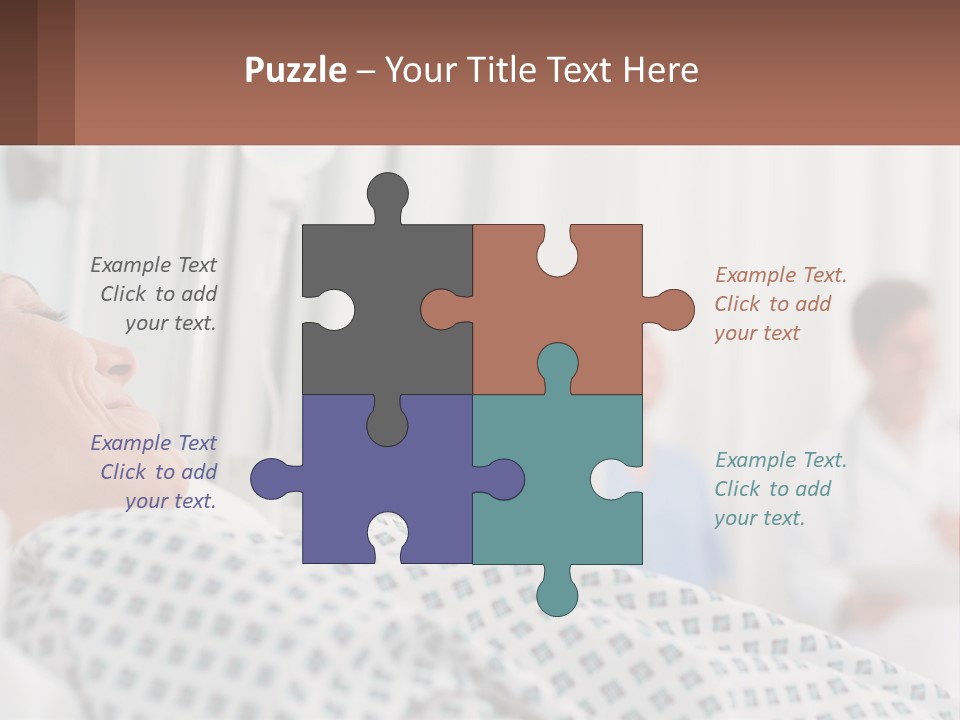 A Woman Laying In A Hospital Bed With A Doctor In The Background PowerPoint Template