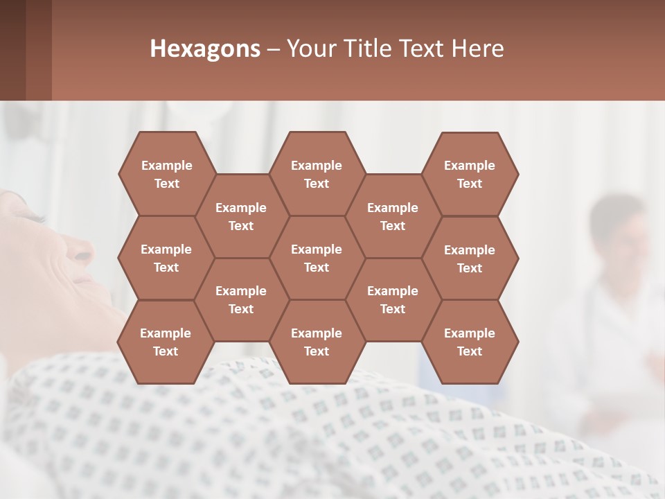 A Woman Laying In A Hospital Bed With A Doctor In The Background PowerPoint Template