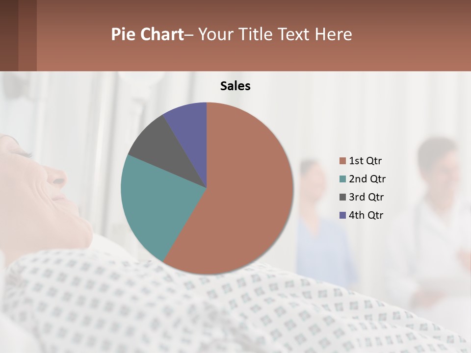 A Woman Laying In A Hospital Bed With A Doctor In The Background PowerPoint Template