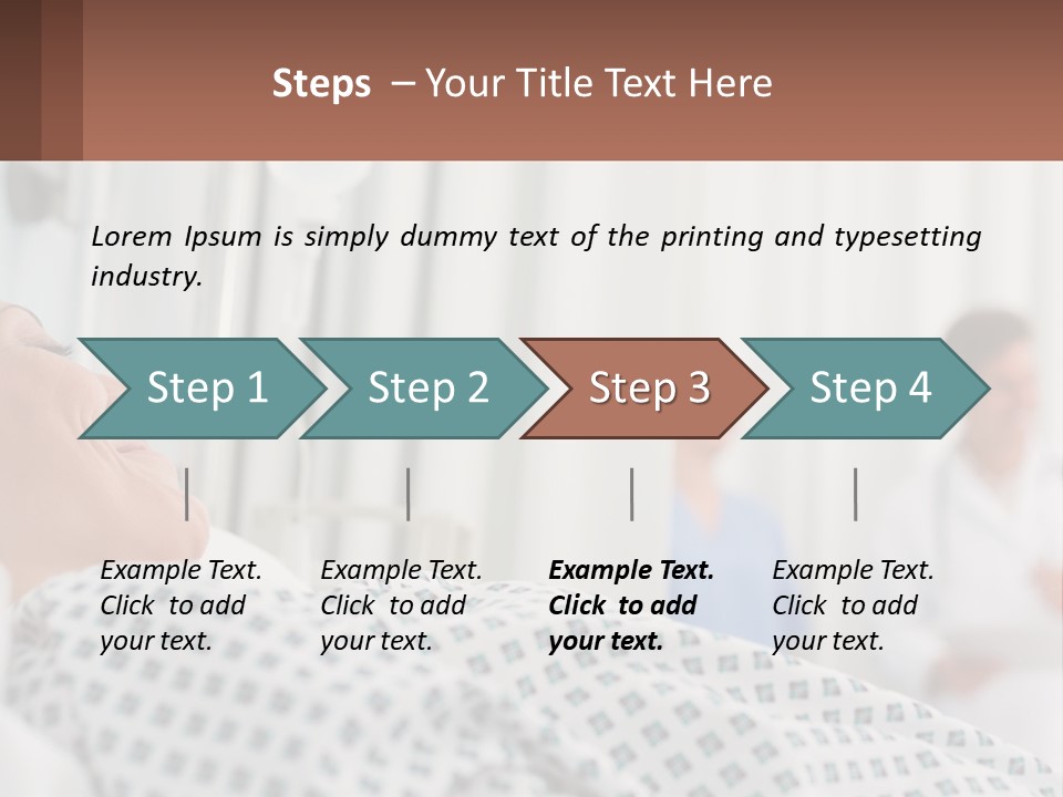 A Woman Laying In A Hospital Bed With A Doctor In The Background PowerPoint Template