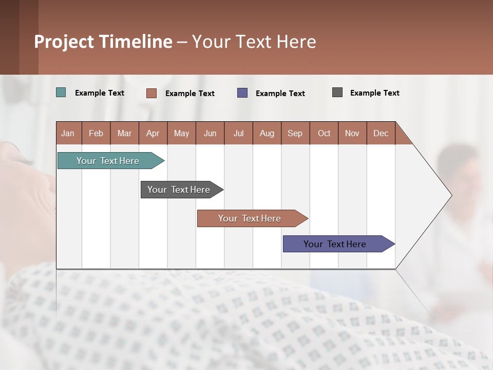 A Woman Laying In A Hospital Bed With A Doctor In The Background PowerPoint Template