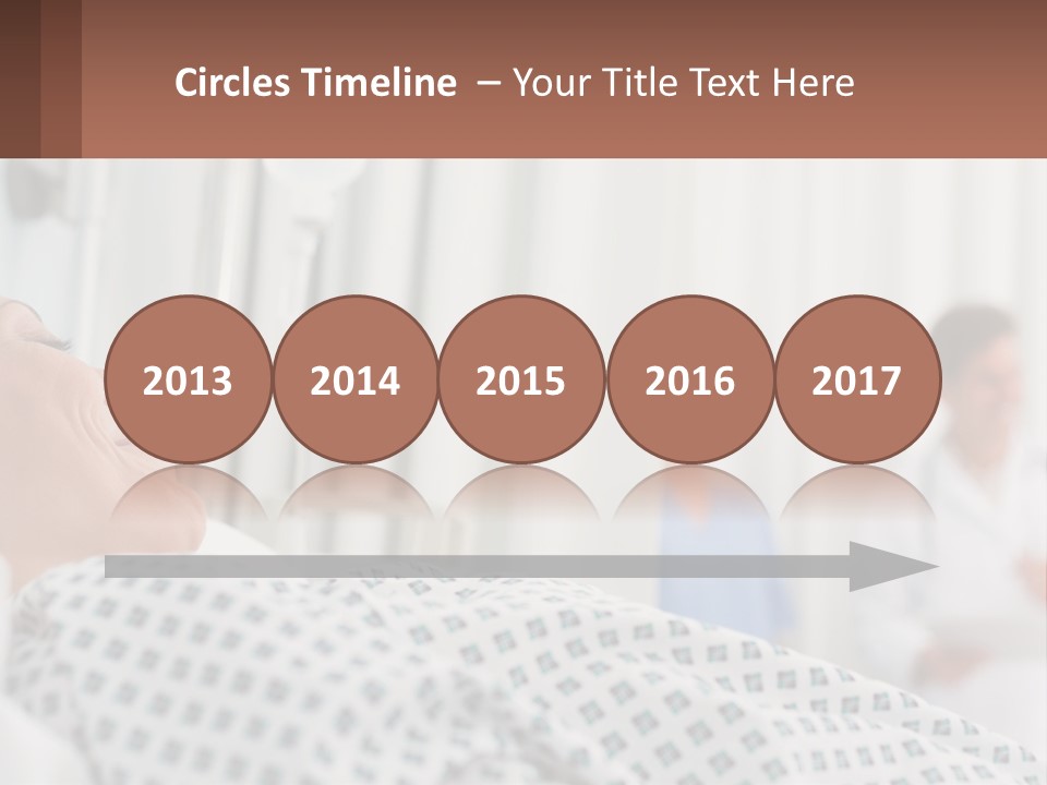 A Woman Laying In A Hospital Bed With A Doctor In The Background PowerPoint Template