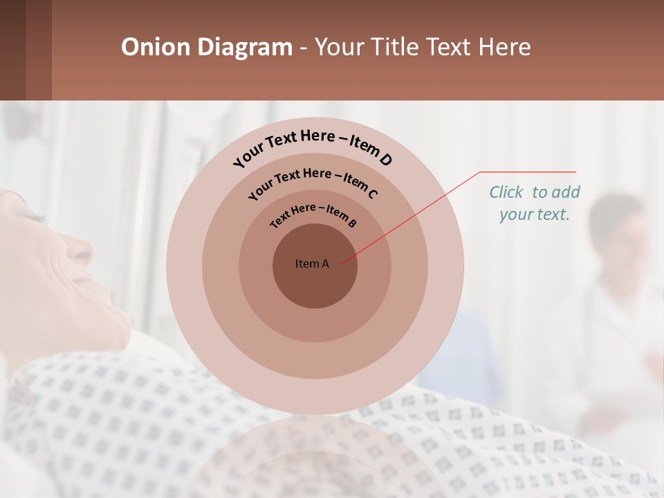 A Woman Laying In A Hospital Bed With A Doctor In The Background PowerPoint Template