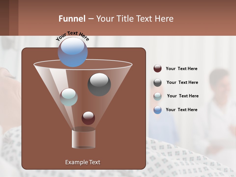 A Woman Laying In A Hospital Bed With A Doctor In The Background PowerPoint Template