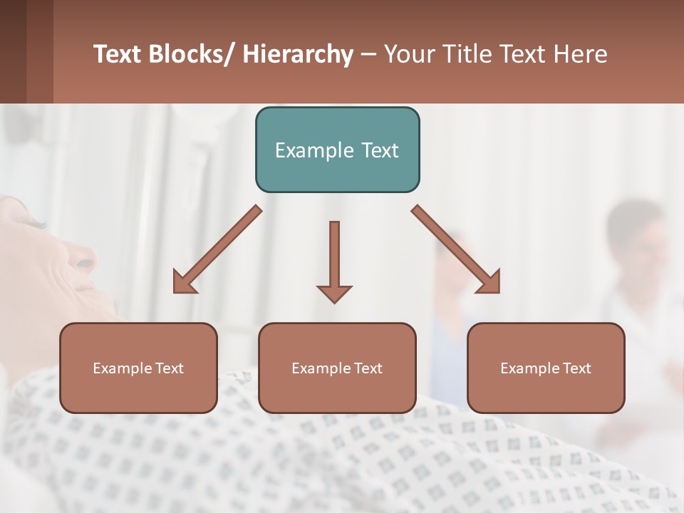 A Woman Laying In A Hospital Bed With A Doctor In The Background PowerPoint Template