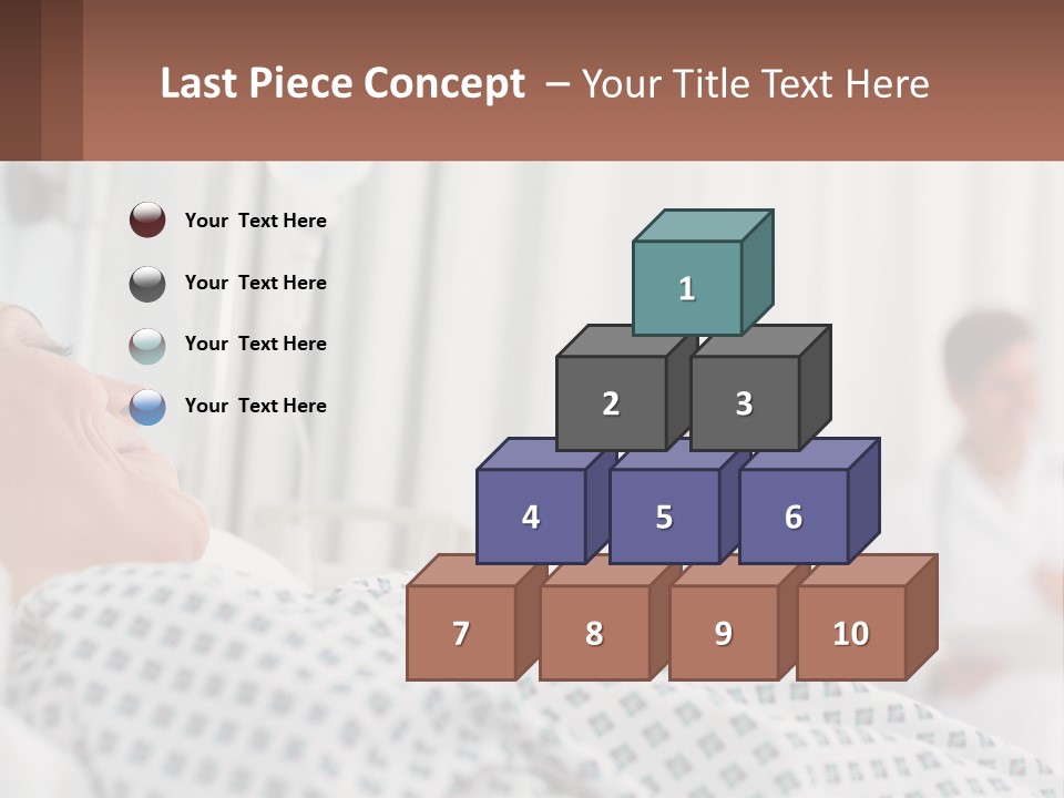 A Woman Laying In A Hospital Bed With A Doctor In The Background PowerPoint Template