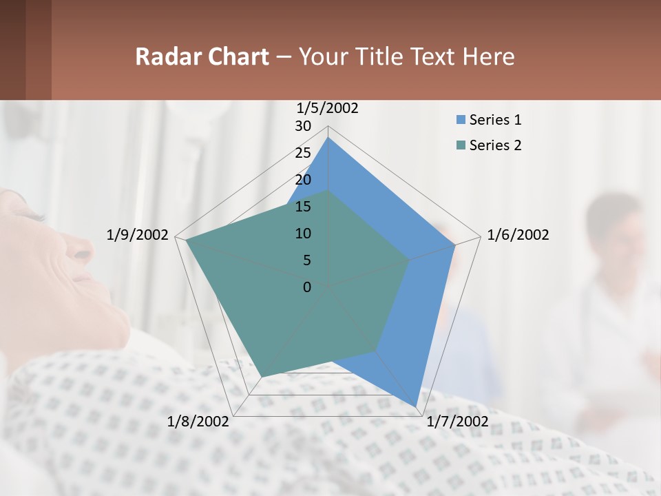 A Woman Laying In A Hospital Bed With A Doctor In The Background PowerPoint Template