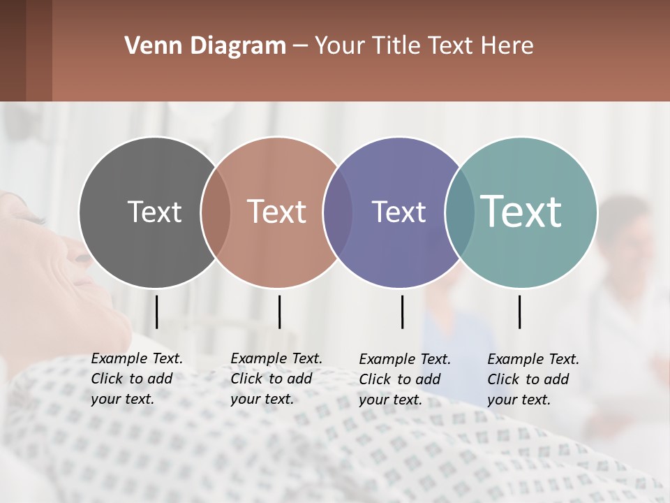 A Woman Laying In A Hospital Bed With A Doctor In The Background PowerPoint Template