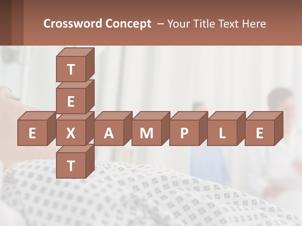 A Woman Laying In A Hospital Bed With A Doctor In The Background PowerPoint Template