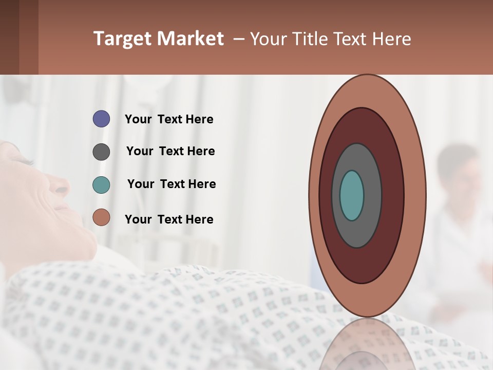 A Woman Laying In A Hospital Bed With A Doctor In The Background PowerPoint Template