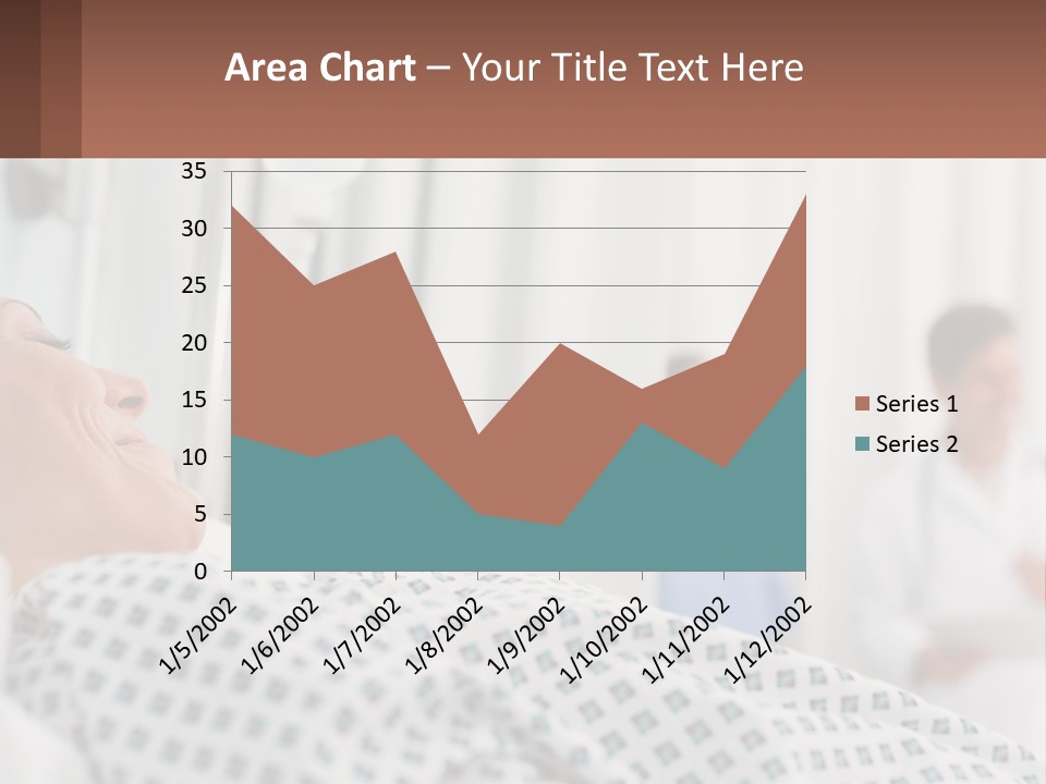 A Woman Laying In A Hospital Bed With A Doctor In The Background PowerPoint Template
