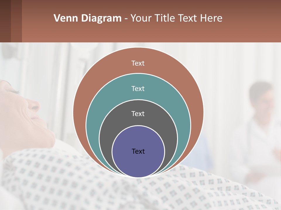 A Woman Laying In A Hospital Bed With A Doctor In The Background PowerPoint Template