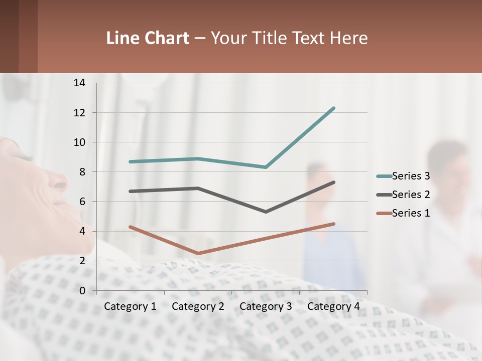 A Woman Laying In A Hospital Bed With A Doctor In The Background PowerPoint Template
