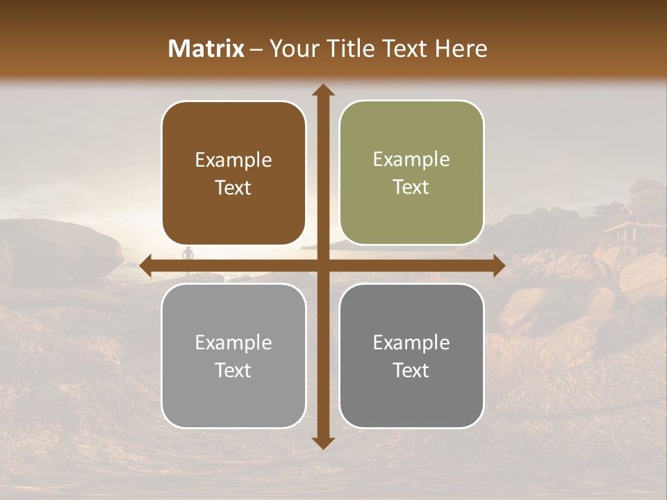 A Person Standing On A Rocky Shore With A Body Of Water In The Background PowerPoint Template