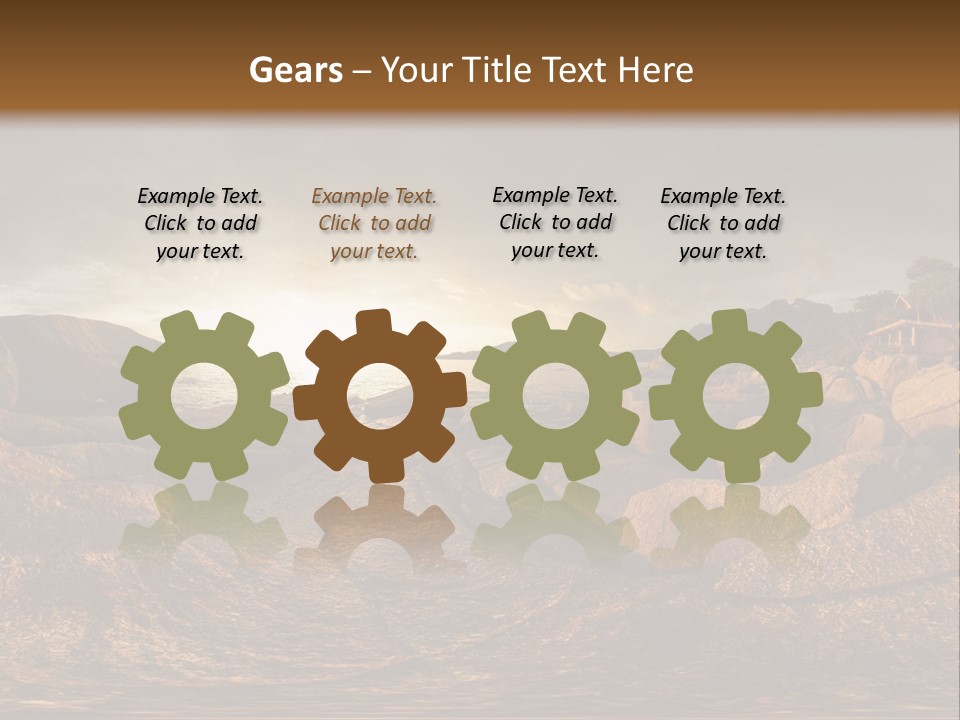 A Person Standing On A Rocky Shore With A Body Of Water In The Background PowerPoint Template