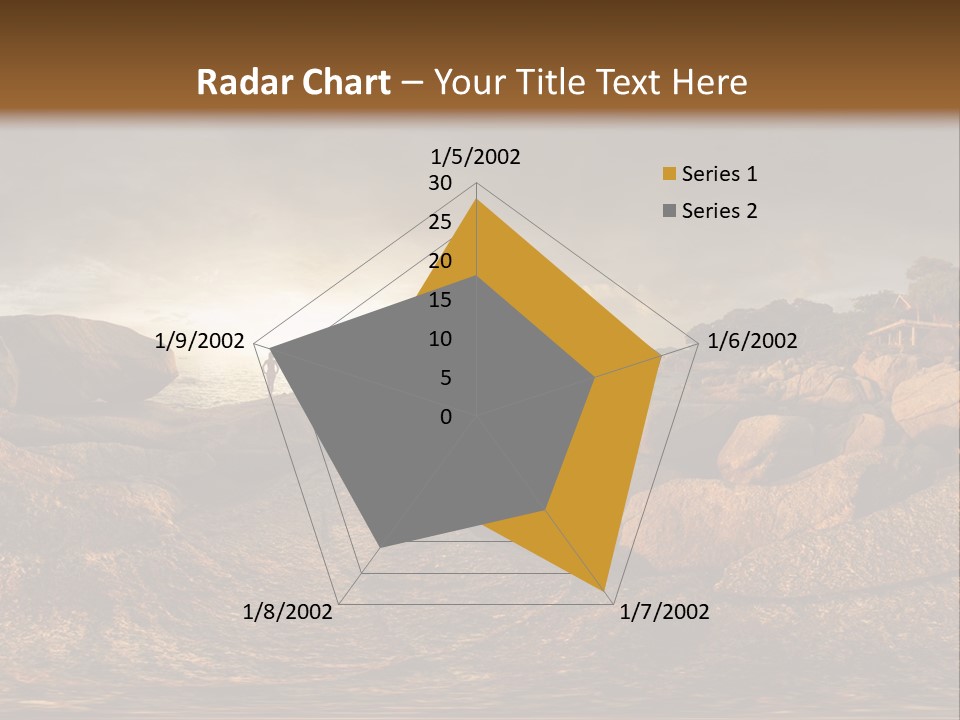 A Person Standing On A Rocky Shore With A Body Of Water In The Background PowerPoint Template