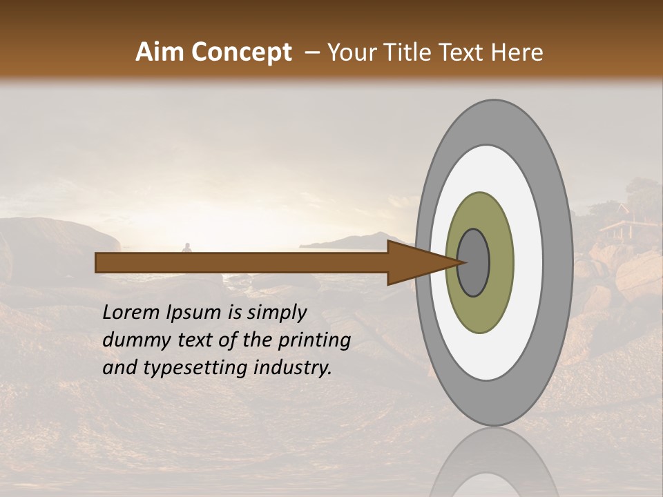 A Person Standing On A Rocky Shore With A Body Of Water In The Background PowerPoint Template