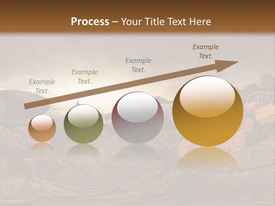 A Person Standing On A Rocky Shore With A Body Of Water In The Background PowerPoint Template