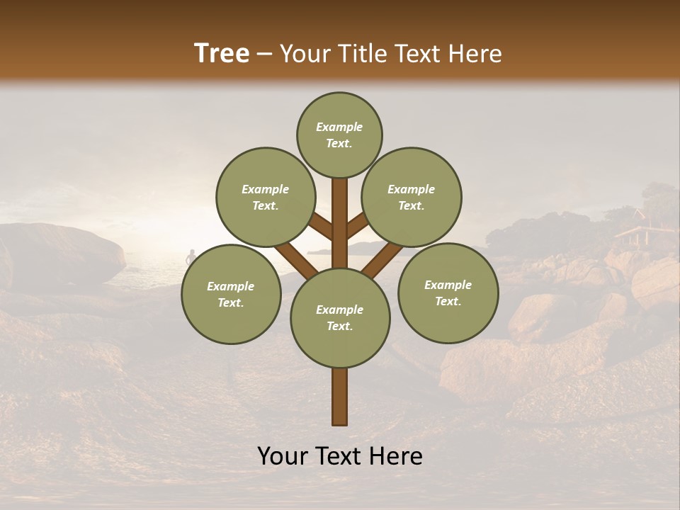 A Person Standing On A Rocky Shore With A Body Of Water In The Background PowerPoint Template