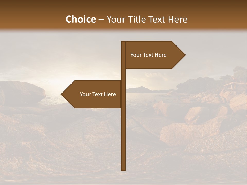 A Person Standing On A Rocky Shore With A Body Of Water In The Background PowerPoint Template