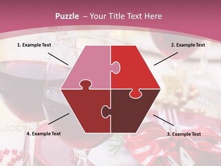 A Table Topped With Glasses Of Wine And A Plate Of Food PowerPoint Template
